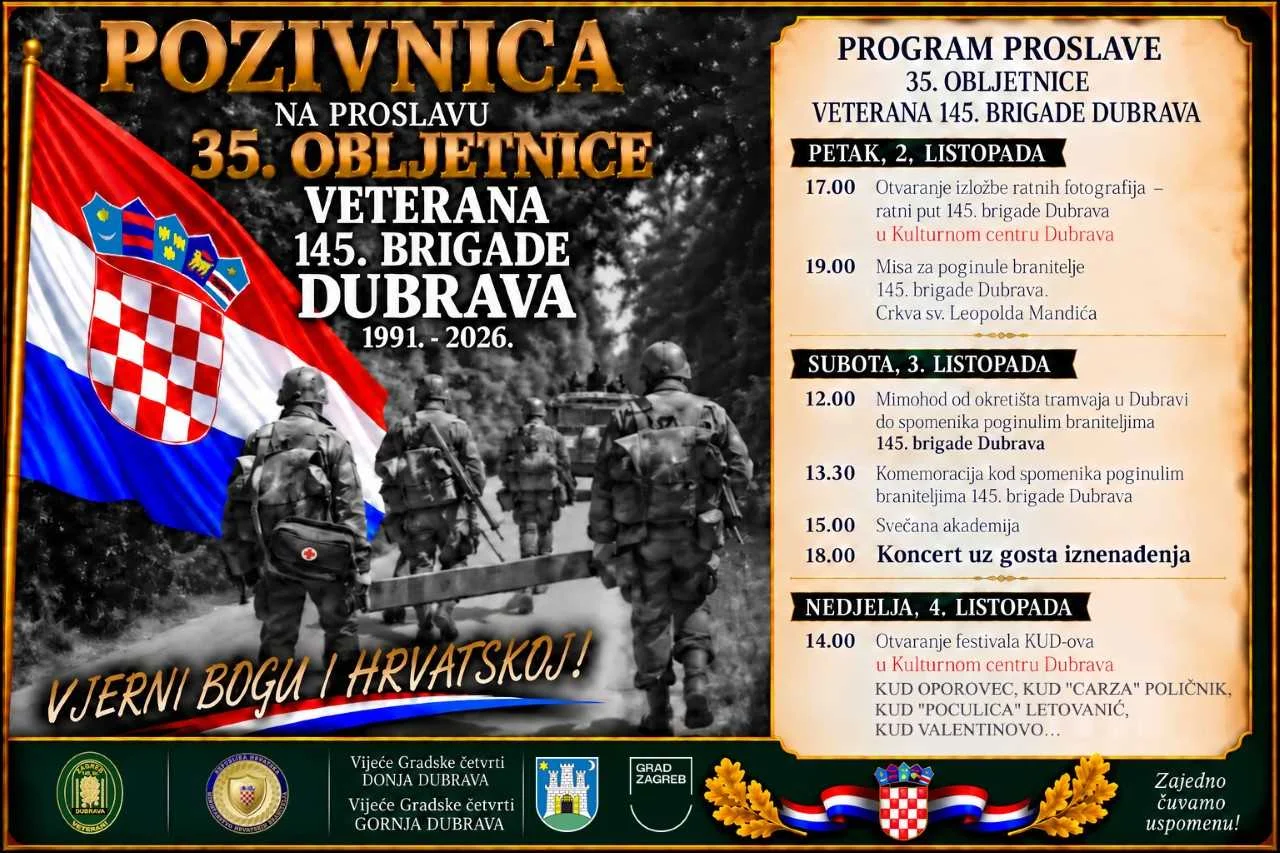 35. obljetnica veterana 145. brigade Dubrava