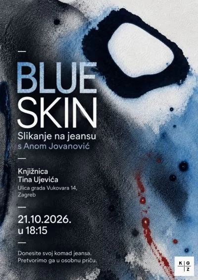 Blue skin - slikanje na jeansu