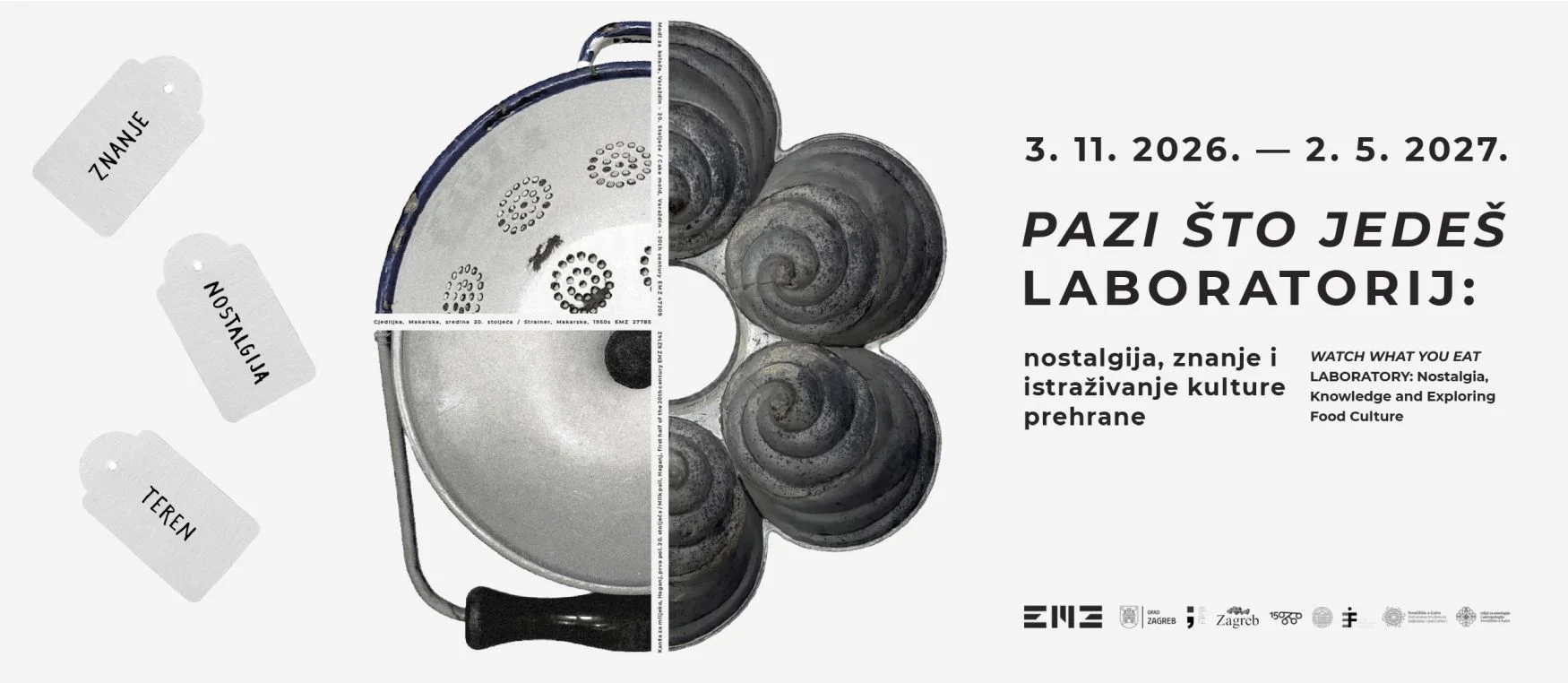 Poziv na otvorenje izložbe „Pazi što jedeš Laboratorij: nostalgija, znanje i istraživanje kulture prehrane”