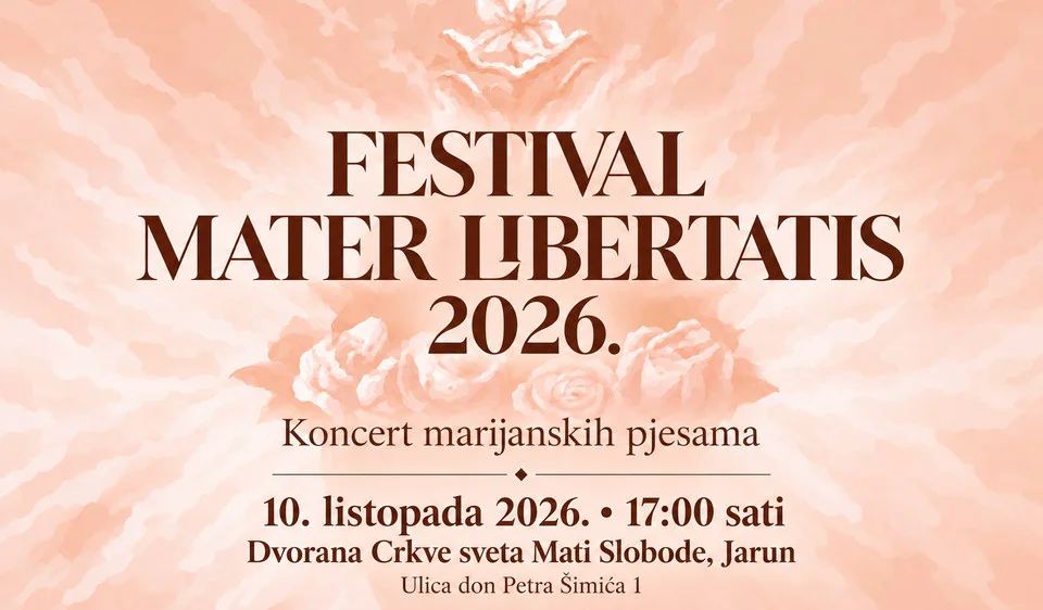 Festival Mater Libertatis 2026. – koncert marijanskih pjesama