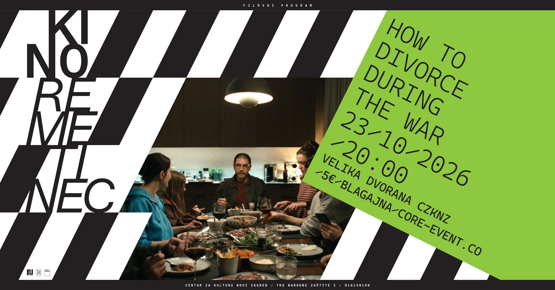 Filmski program ‘Kino Remetinec’ – “How to Divorce During the War / Kako se razvesti tijekom rata”