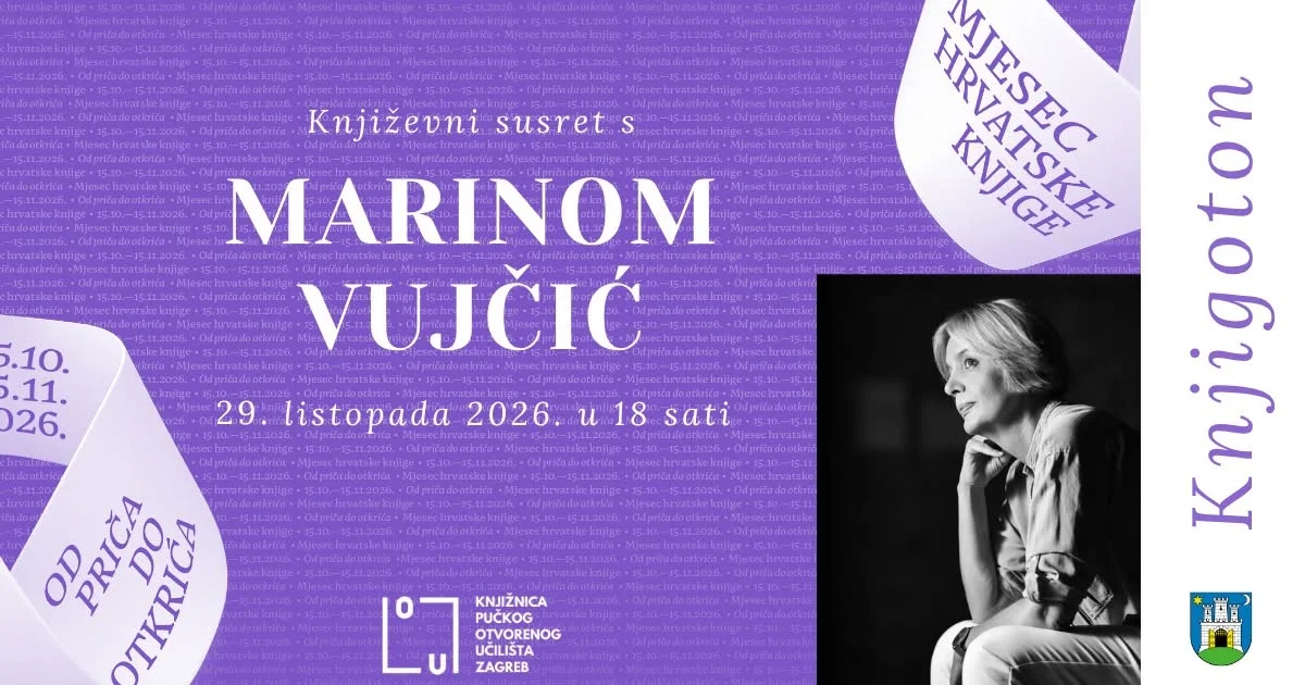 Knjigoton: književni susret s Marinom Vujčić