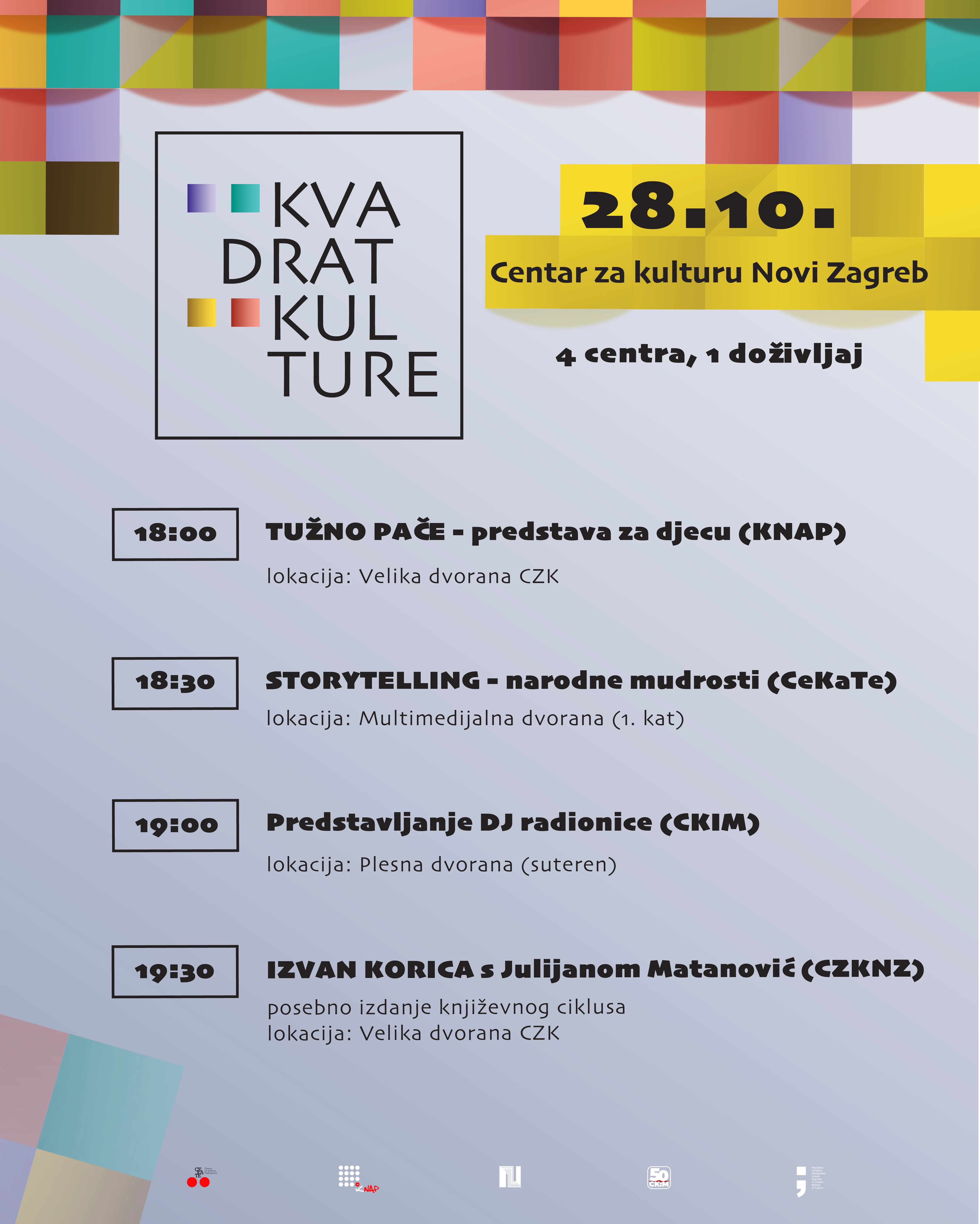 Kvadrat kulture u Centru za kulturu Novi Zagreb