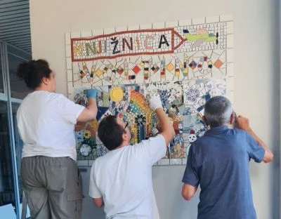 Predstavljanje zidnog mozaika Četiri godišnja doba