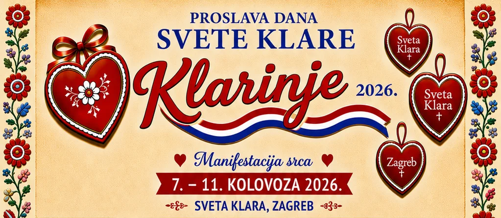 Proslava dana Svete Klare - Klarinje 2026. 