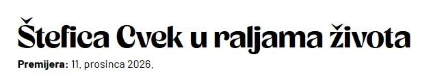 Štefica Cvek u raljama života