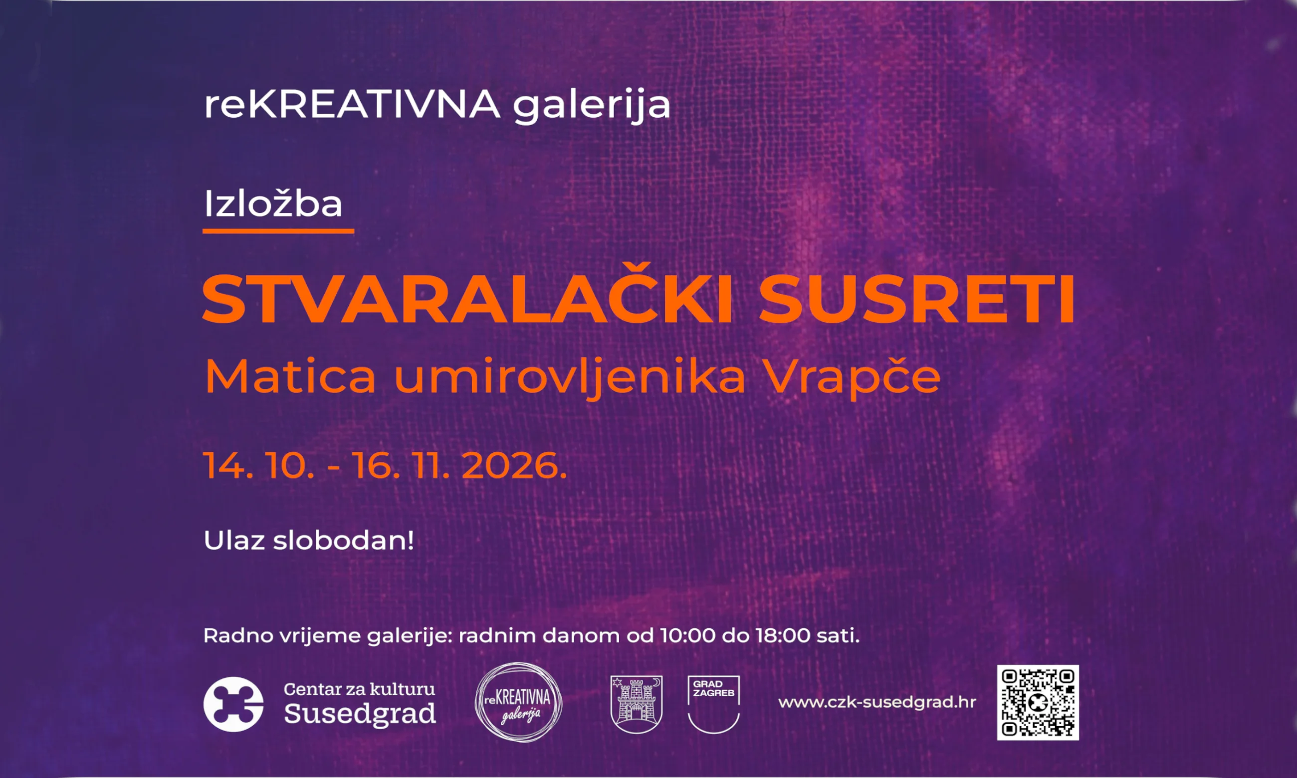 Stvaralački susreti – izložba Matice umirovljenika Vrapče 