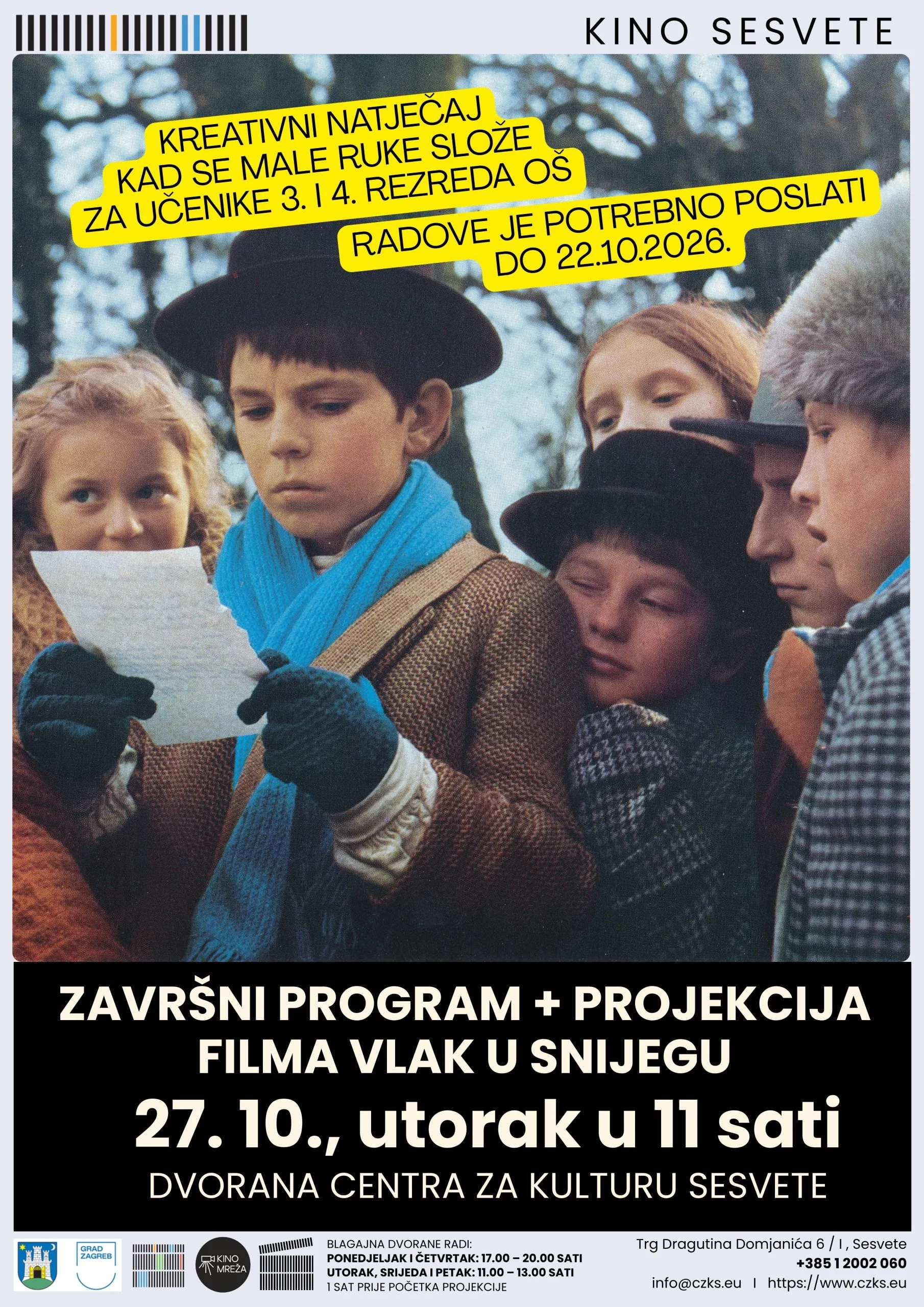 VLAK U SNIJEGU - ZAVRŠNI PROGRAM NATJEČAJA "KAD SE MALE RUKE SLOŽE"